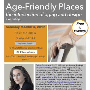 Age-Friendly workshop flyer